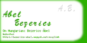 abel bezerics business card